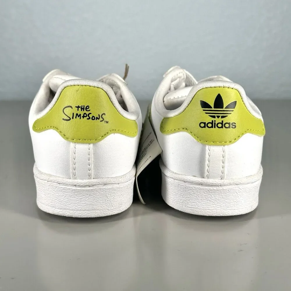 ADIDAS Shoes SIMPSONS X SUPERSTAR KANG AND KODOS  WHITE GY3322 Toddler SIZE 7K - Picture 7 of 11